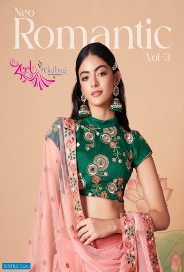 Zeel Neo Romantic Vol-3 Wholesale Designer Ethnic Indian Lehengas