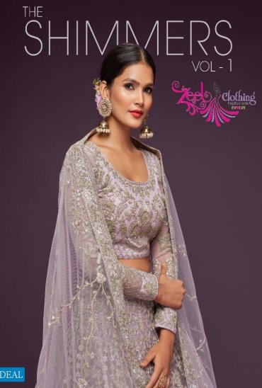 ZEEL CLOTHING THE SHIMMERS VOL 1 7901-7909 WEDDING WEAR SEMI STITCH LEHENGA CHOLI COLLECTION