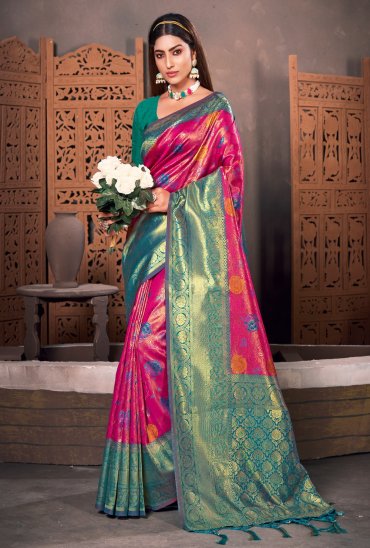 Bunawat Rajhans Wholesale Kanjivaram Silk Ethnic Sarees