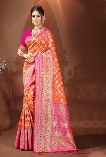 Bunawat Ruchi Wholesale Patola Silk Ethnic Sarees