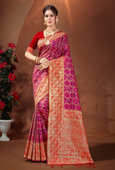 Bunawat Vishva Wholesale Patola Silk Ethnic Sarees