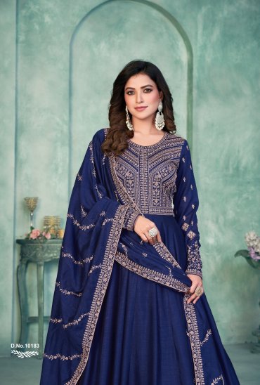 ANJUBAA VOL 18 DESIGNER WEDDING WEAR UNSTITCH LONG SALWAR KAMEEZ COLLECTION