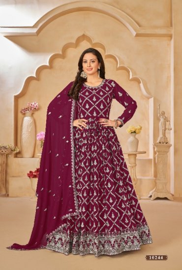 TWISHA ANJUBAA VOL 24 OCCASION WEAR DESIGNER UNSTITCH LONG SALWAR KAMEEZ