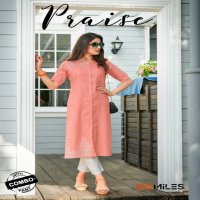 100 Miles Praise Wholesale Kurtis With Bottom