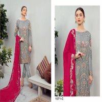 1071 SERIES VOL 16 BY ALKARAM HEAVY GEORGETTE EMBROIDERY WORK DRESS MATERIALS