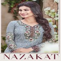 Nazakat By SF Wholesale Embroidered Catalog With Beautiful Celebrity Mony Roy Suits