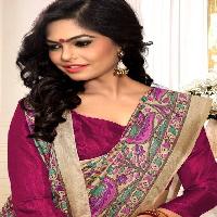 apple madhu bani Wholesale khadi silk printed Saree