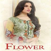 Flower vol-1 Wholesale  Glace cotton Dress material