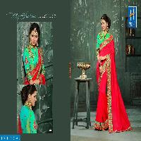 Hitansh fantasy vol-11 Wholesale party-wear Saree