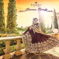 Kalista Glamour beauty Ethnic Heavy Embroidered Wholesale Saree Collection