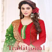 Smit Traditional Wholesale Cotton Work Dress Material