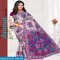 jannat Cotton Saree With blouse Wholesaler