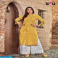 S4u Womaniya Vol-8 Wholesale Ready Made Kurtis N Plazzo