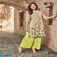 S4u Womaniya Vol-8 Wholesale Ready Made Kurtis N Plazzo