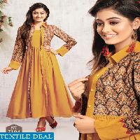 Shreenath tex fab 7101 Series Wholesale long Gown concept Kurtis