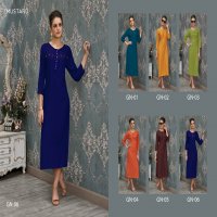 mustard Ginni Wholesale ready made long kurtis