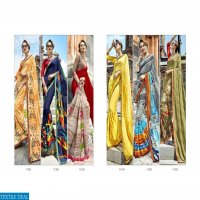 Triveni Hirni Wholesale Ethnic printed Sarees