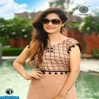 aaradhna crystal crush Wholesale ready made long kurtis