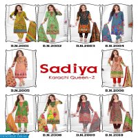Sadiya karachi Queen vol-2 Wholesale Dress material