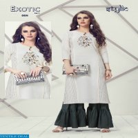 STYLIC EXOTIC VOL 1 KURTI WITH PALAZZO SET ETHNIC LADIES COLLECTION