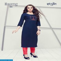 STYLIC EXOTIC VOL 1 KURTI WITH PALAZZO SET ETHNIC LADIES COLLECTION