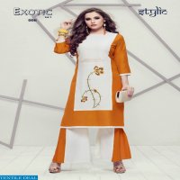 STYLIC EXOTIC VOL 1 KURTI WITH PALAZZO SET ETHNIC LADIES COLLECTION