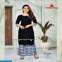 Watermelon Platinum plazzo vol-2 Ready Made Kurti With Plazzo Dealer