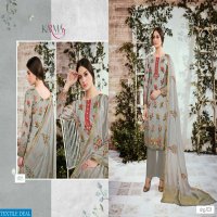 KARMA ZEBAISH VOL 1 COTTON SATIN WITH EMBRODAIRY SUIT TRADER