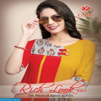 KANIKA LAUNCH RICH LOOK VOL 7 REYON PRINTED KURTI DEALER IN SURAT