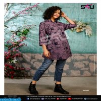 S4U V DESI VOL 4 SUMMER WEAR LONG SHIRT STYLE KURTI BY SHIVALI S4U VDESI VOL 4