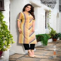 100 Miles Pearls Wholesaler Cotton Designer Kurtis