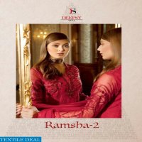 DEEPSY PRESENTING RAMSHA VOL 2 GEORGETTE EMBROIDERY WORK SUIT TRADER