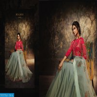 MUGDHA PRESENT MADAME SILK 11037-11040 SERIES LONG GOWN STYLE SUIT