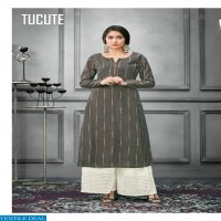 KARMA TRENDZ TUCUTE 450-457 SERIES SILK COTTON KURTI WITH PLAZZO TRADER