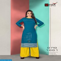 12 ANGEL LAUNCH FEMINA VOL 3 RAYON KURTI WITH PLAZZO COLLECTION