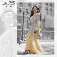 LAXURIA TRENDZ PRESENTS D NO 1144  KURTI WITH PLAZZO SPECIAL EID  COLLECTION