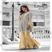 LAXURIA TRENDZ PRESENTS D NO 1144  KURTI WITH PLAZZO SPECIAL EID  COLLECTION