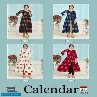 Blue Hill Calendar Vol-3 wholesale Long Kurtis