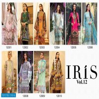 iris Vol-12 wholesale Lawn Printed Dress Material