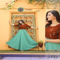 ARADHNA FASHION FABULOUS VOL 3 RAYON HEAVY EMBROIDRY WORK  DESIGNER GOWN