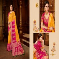 VISHAL ALOUKIK EHSAAS SILK PARTY WEAR DESIGNER SAREES