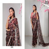 VJV Nalini Wholesale Organza Saree Wholesaler In India