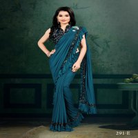 SANJNA HEAVY  IMPORTED VELVET  DESIGNER PARTY WEAR SAREE