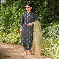 FLORENCE  SILKY SLUB DESIGNER READY MADE KURTI WITH BOTTOM