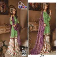 KILRUBA K-113  Georget with beautiful Heavy  embroidery Designer Suit