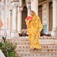 CHITRANGANA BY  KASHVI CREATION PARTY WEAR DESIGNER SAREE