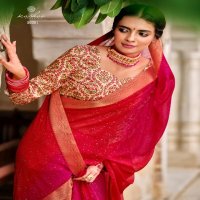 GULMOHAR BY KASHVI CRECTION GEORGETTE PARTY WEAR FANCY SAREE