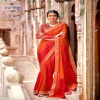 GULMOHAR BY KASHVI CRECTION GEORGETTE PARTY WEAR FANCY SAREE