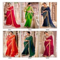 GULMOHAR BY KASHVI CRECTION GEORGETTE PARTY WEAR FANCY SAREE