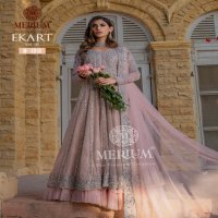 MERIUM PRESENT EKART VOL 01 HEVY BUTTERFLY NET WITH EMBROIDERY DESIGNER